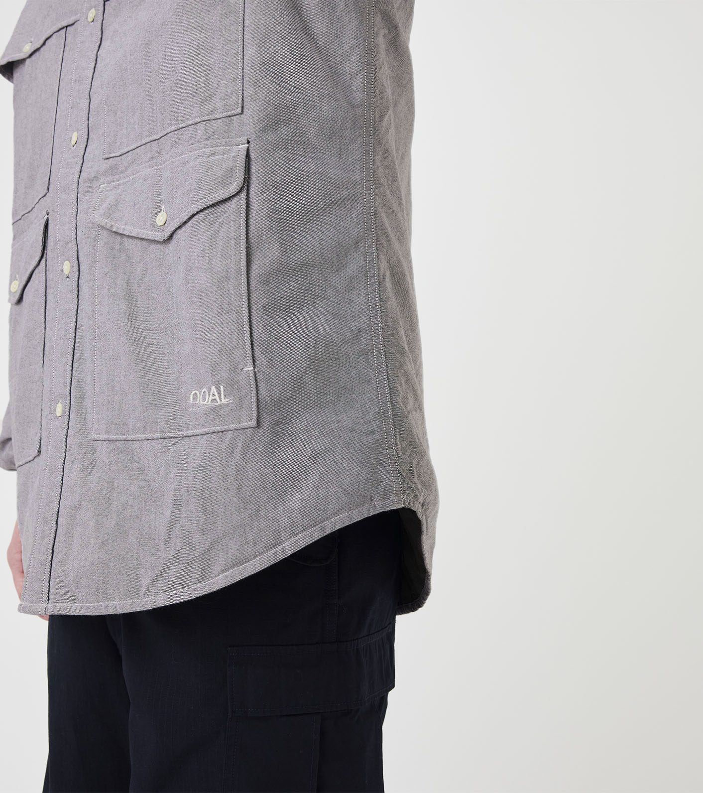 OOAL Cotton Oxford Cruiser Shirt Jacket
