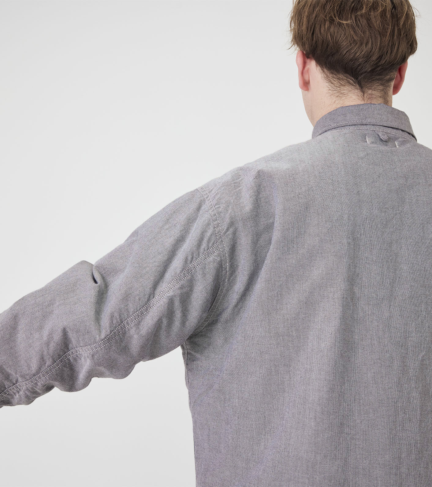 OOAL Cotton Oxford Cruiser Shirt Jacket