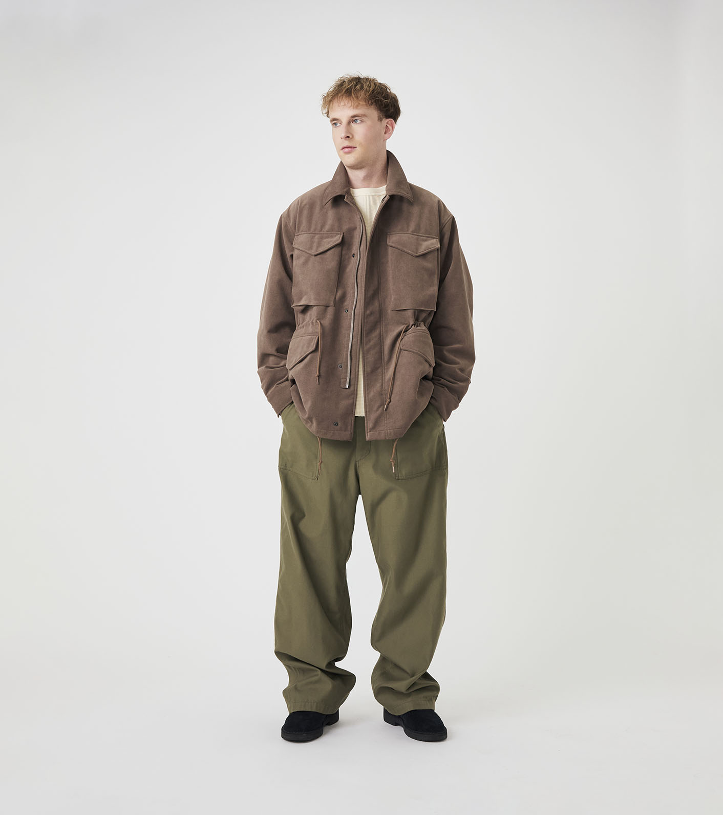 Synthetic Leather Field Jacket
