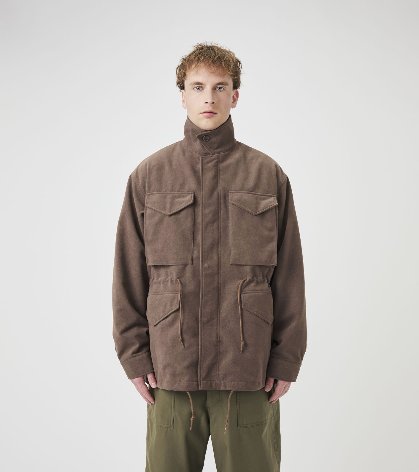 Synthetic Leather Field Jacket