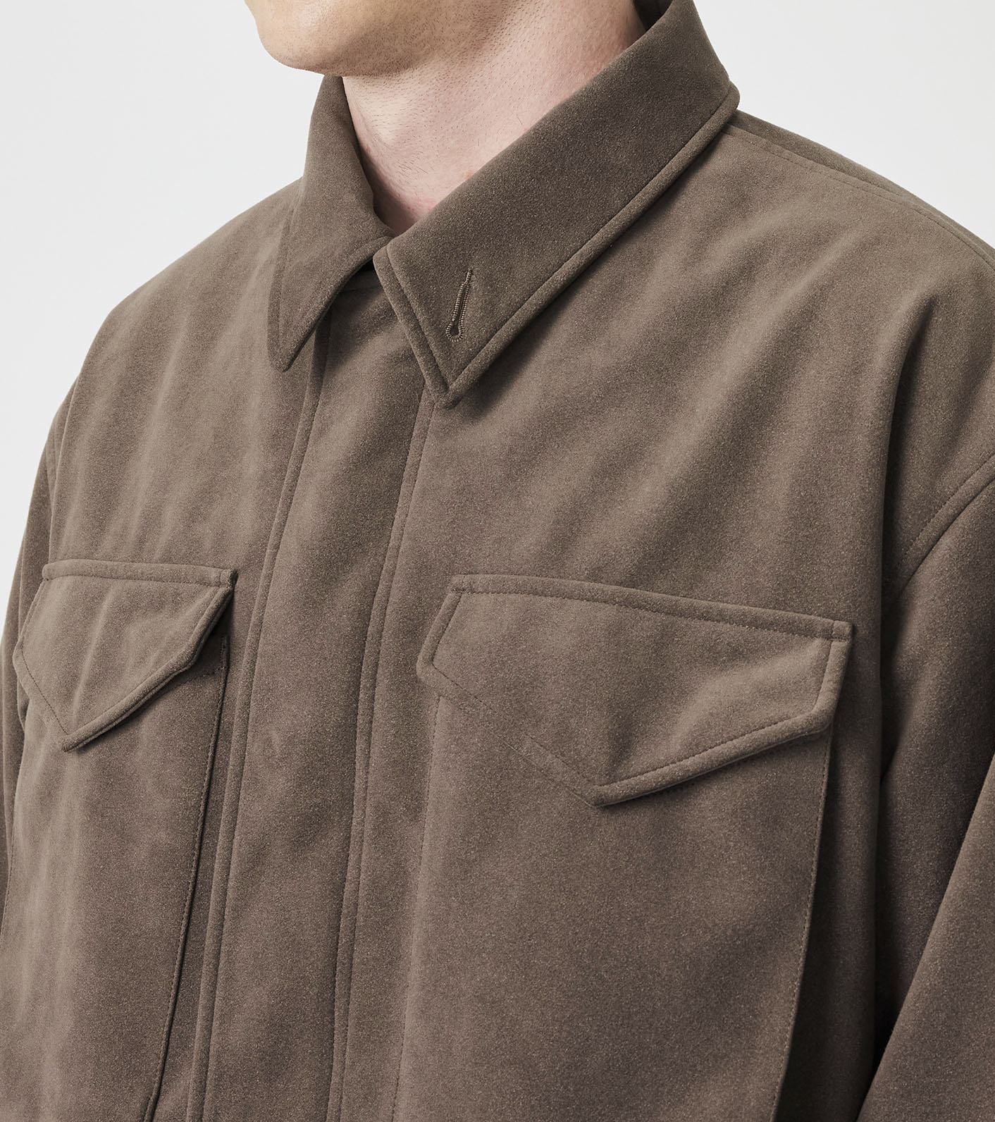 Synthetic Leather Field Jacket