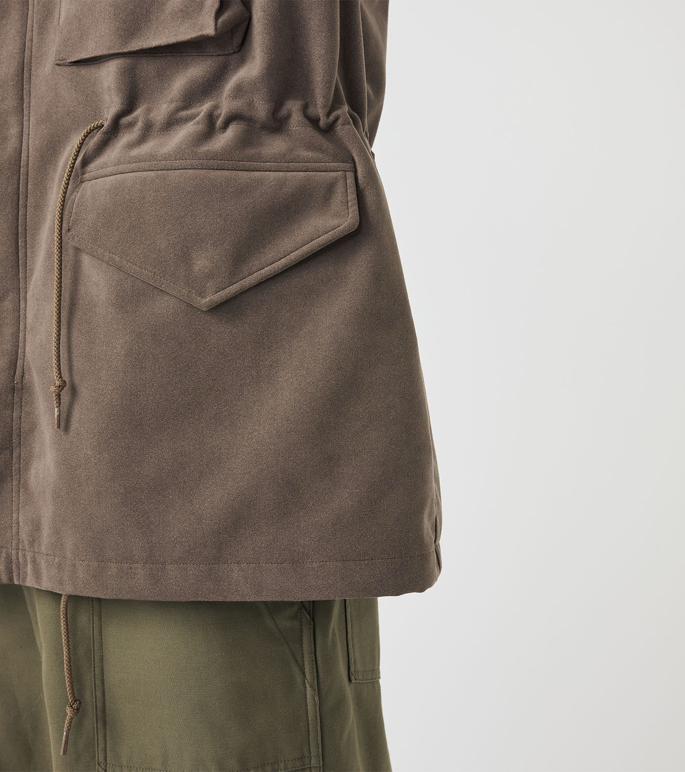 Synthetic Leather Field Jacket