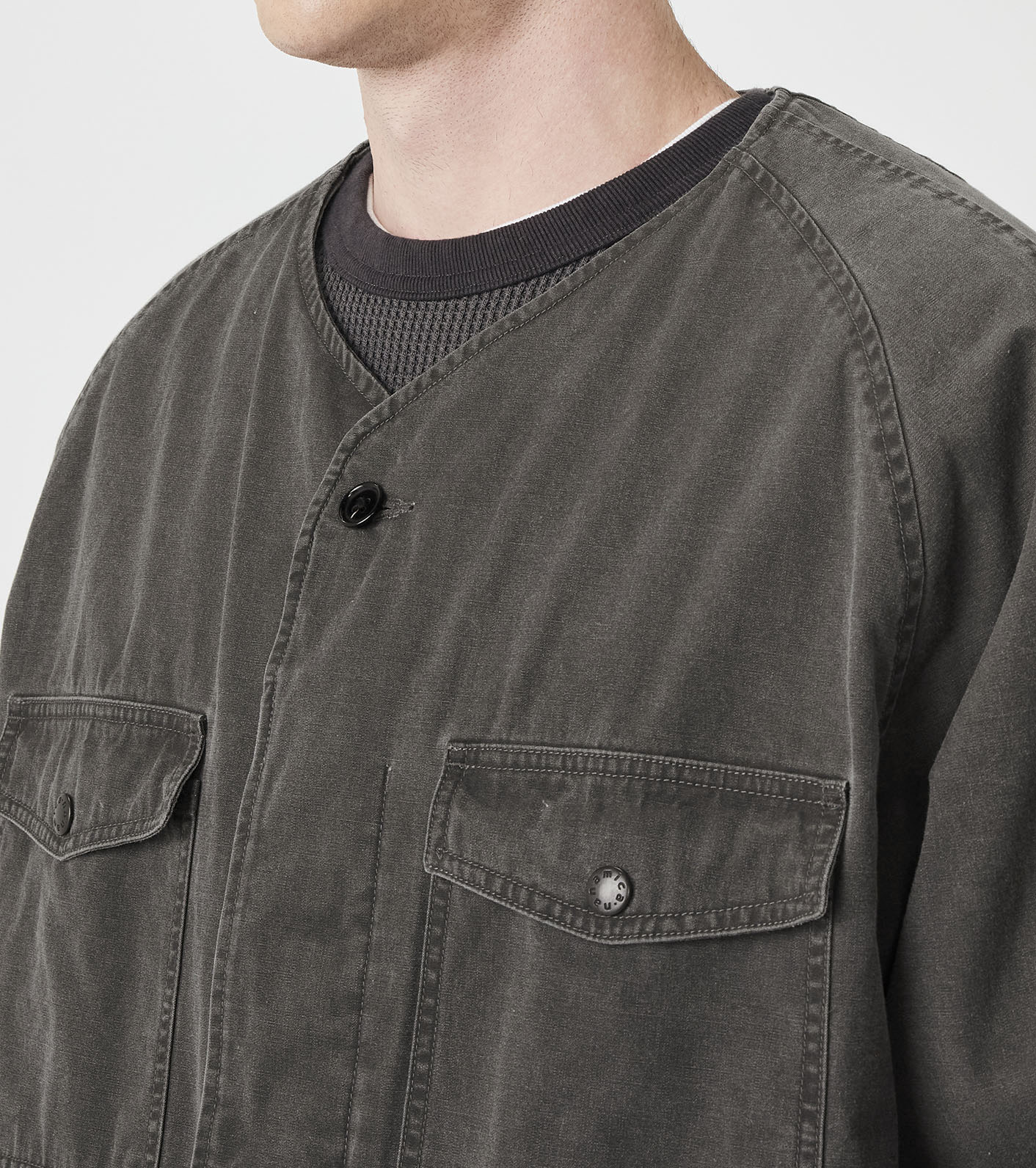 Cotton CORDURA Insulation Collarless Jacket