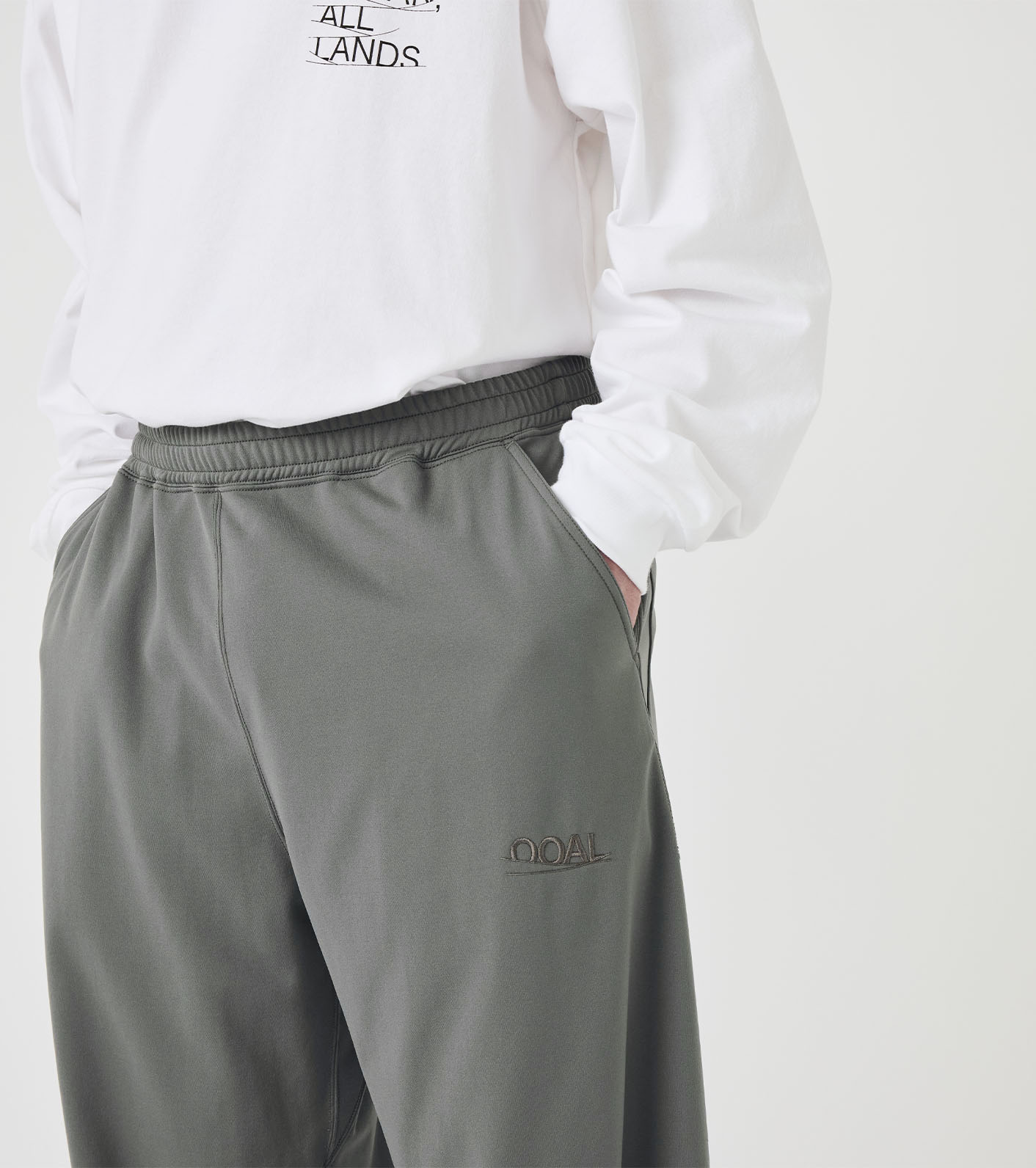 OOAL Polyester Pile Sweatpants