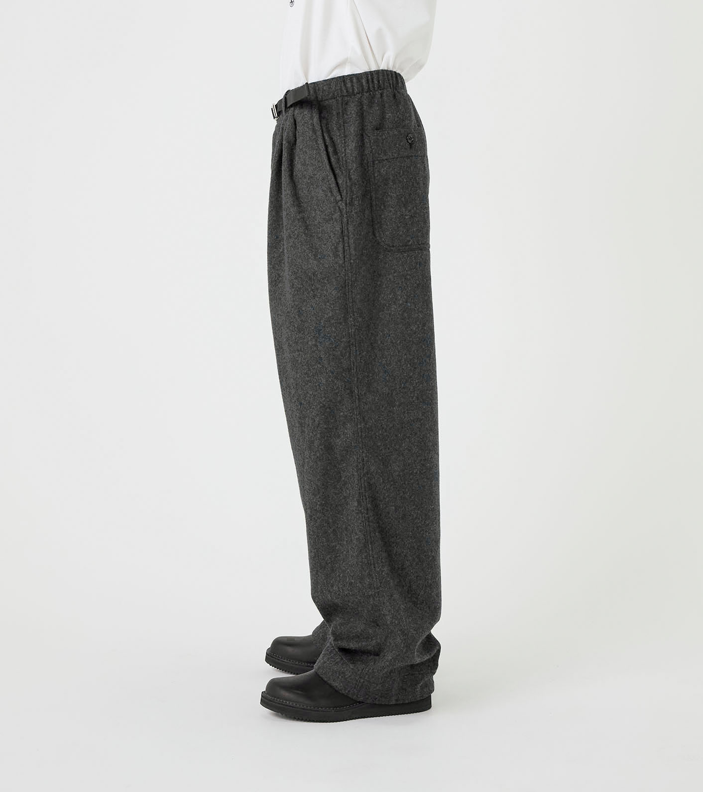 Wool Nylon Melton Pants