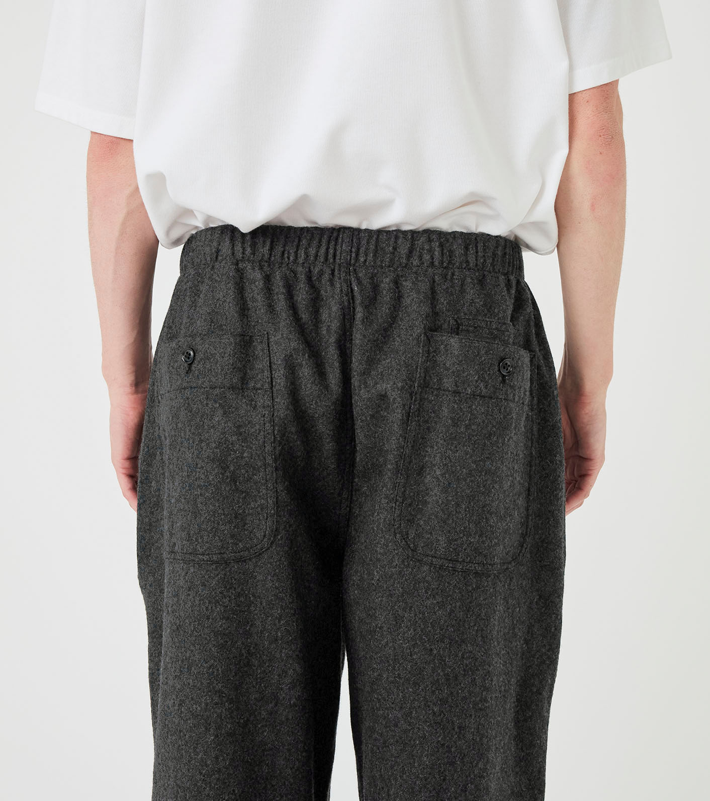 Wool Nylon Melton Pants