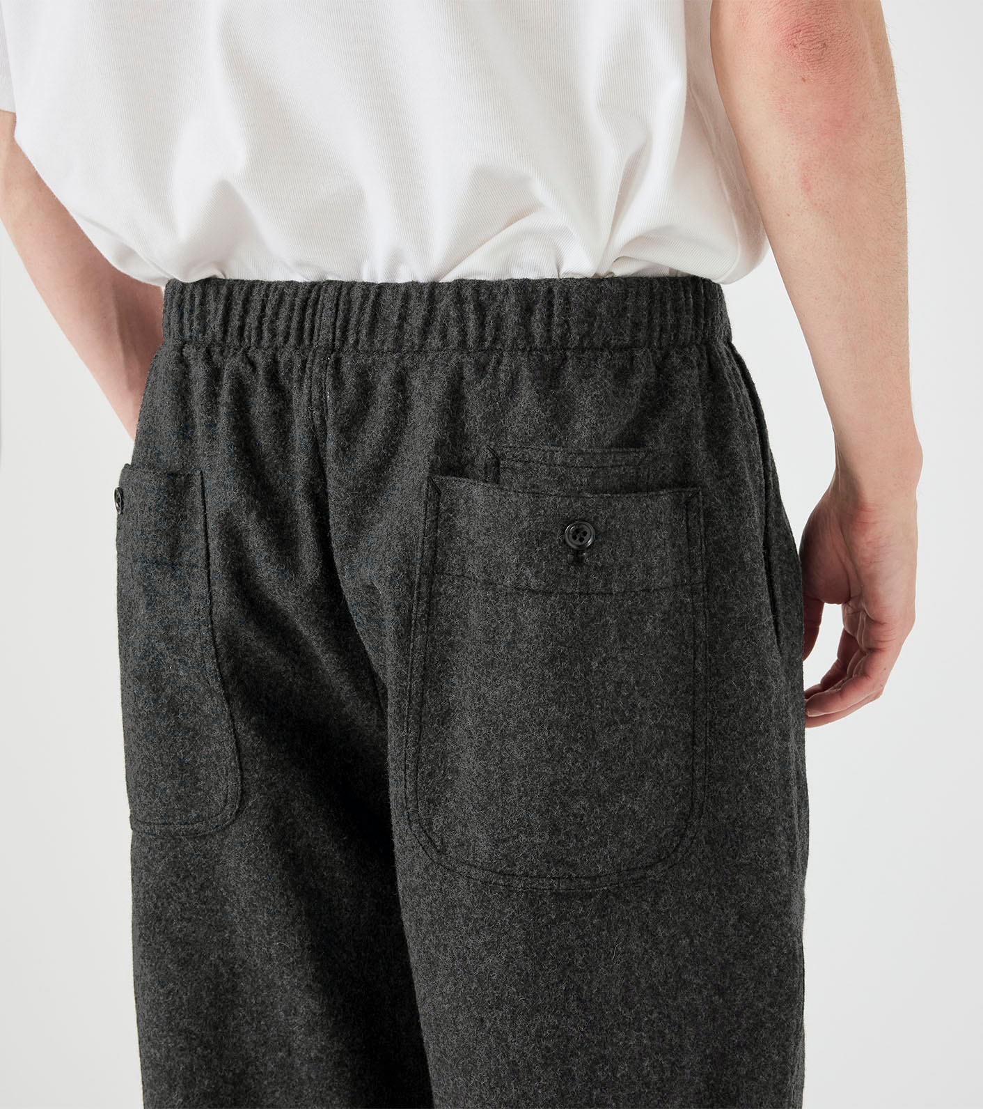 Wool Nylon Melton Pants