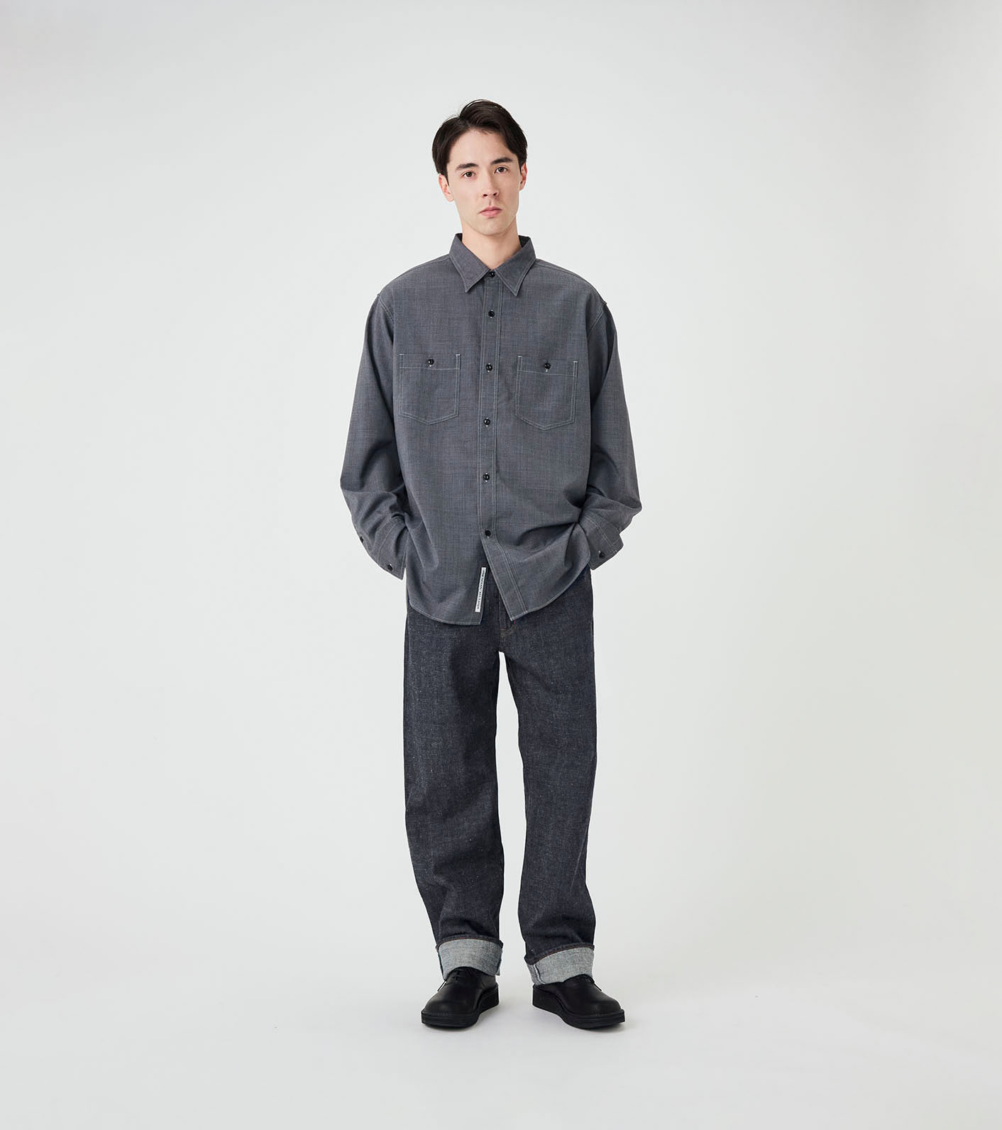 Selvage Denim Straight Pants