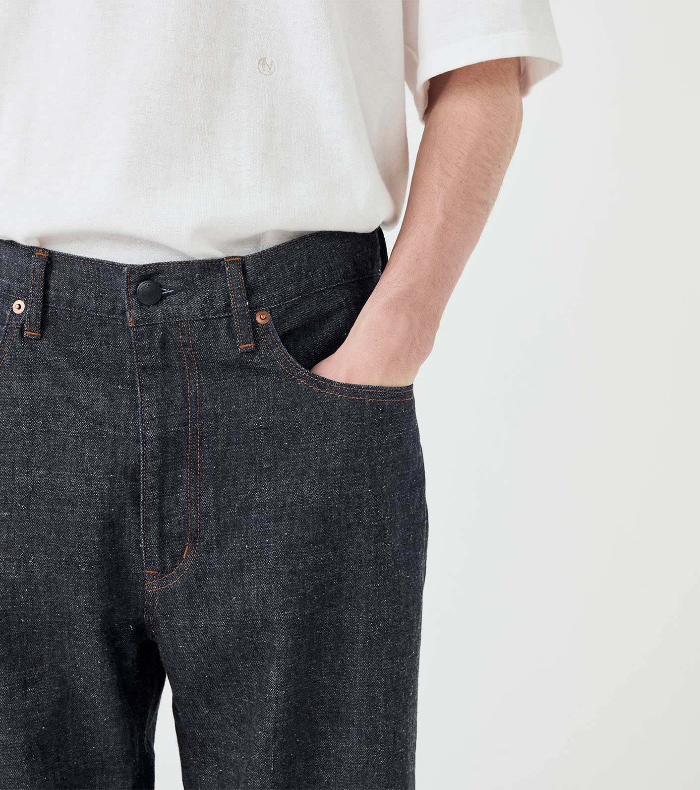 Selvage Denim Straight Pants