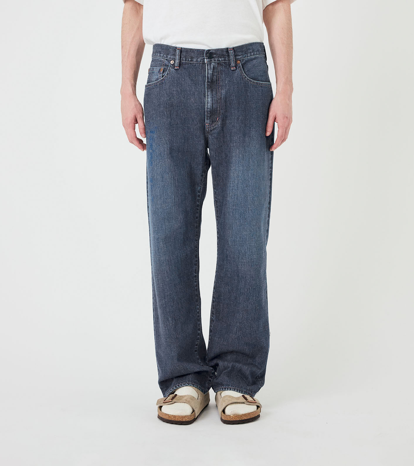 Selvage Denim Straight Pants