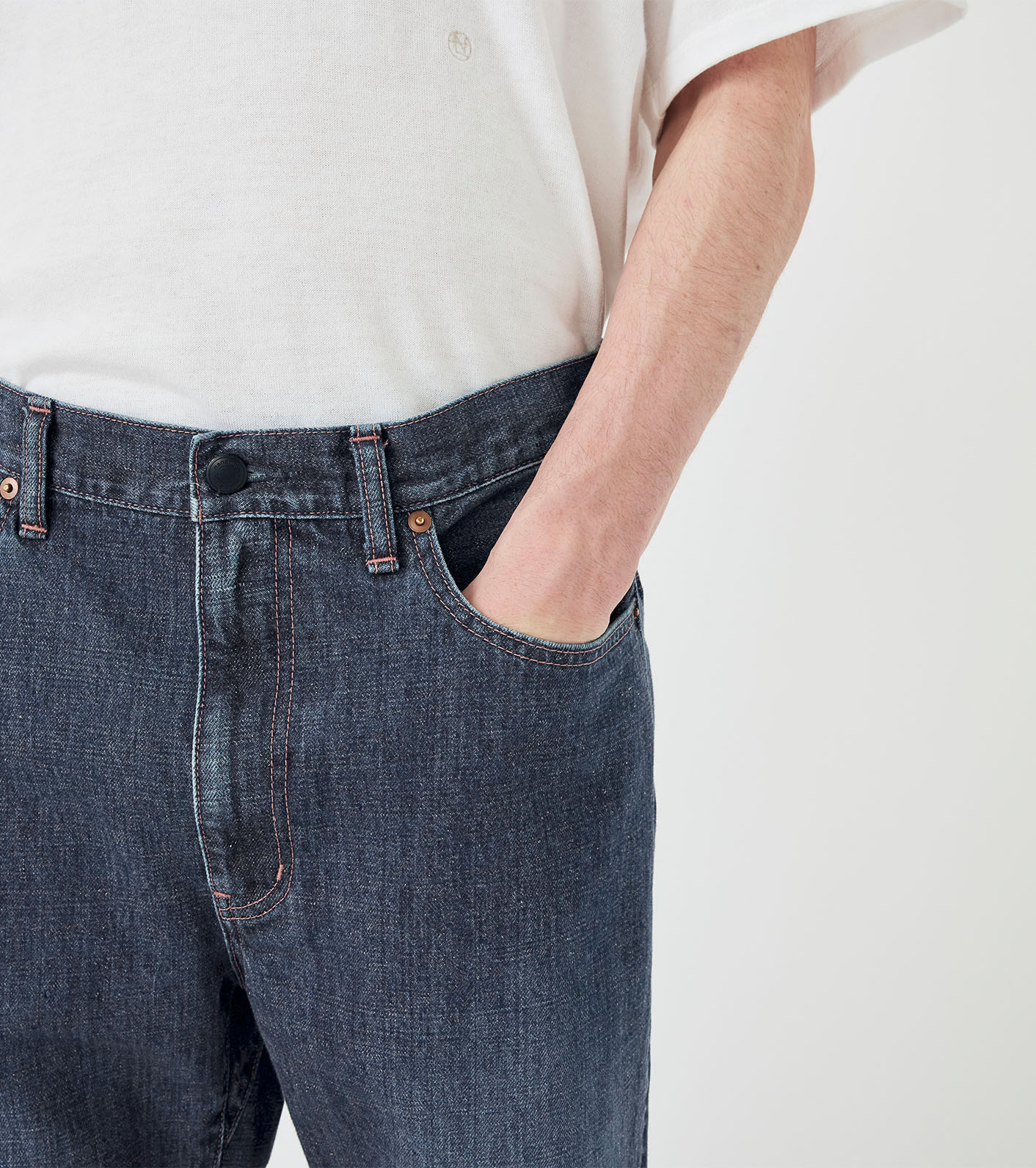 Selvage Denim Straight Pants