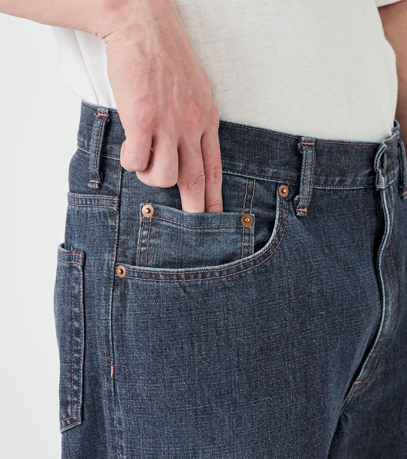 Selvage Denim Straight Pants