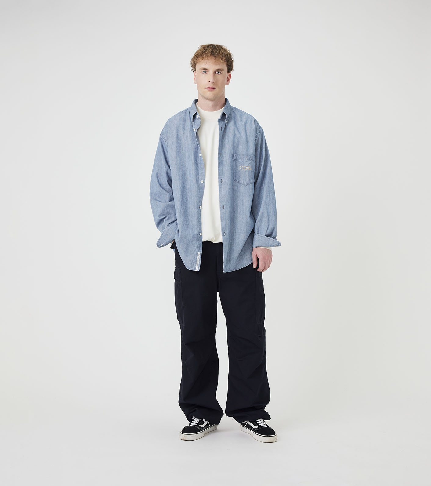 OOAL Button Down Denim Shirt