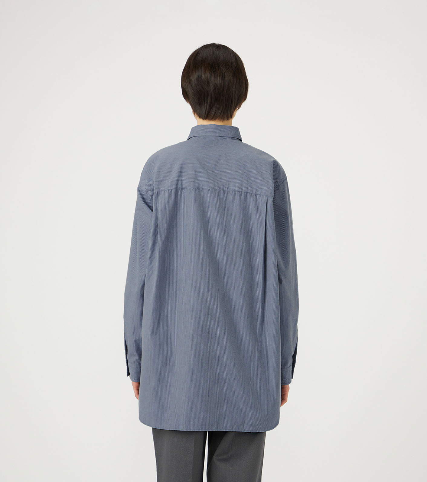 Regular Collar Striped Wind Shirt