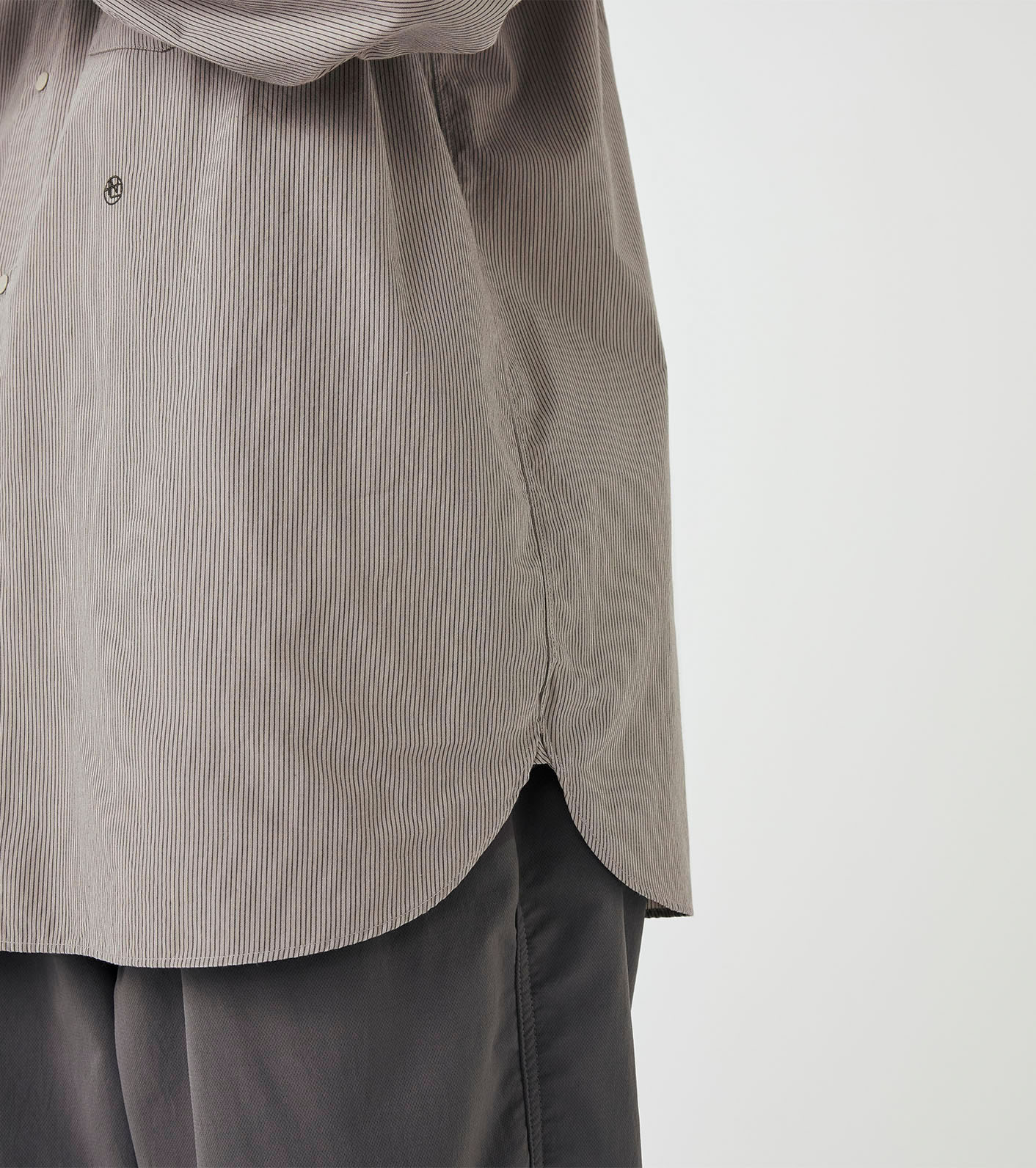 Regular Collar Striped Wind Shirt
