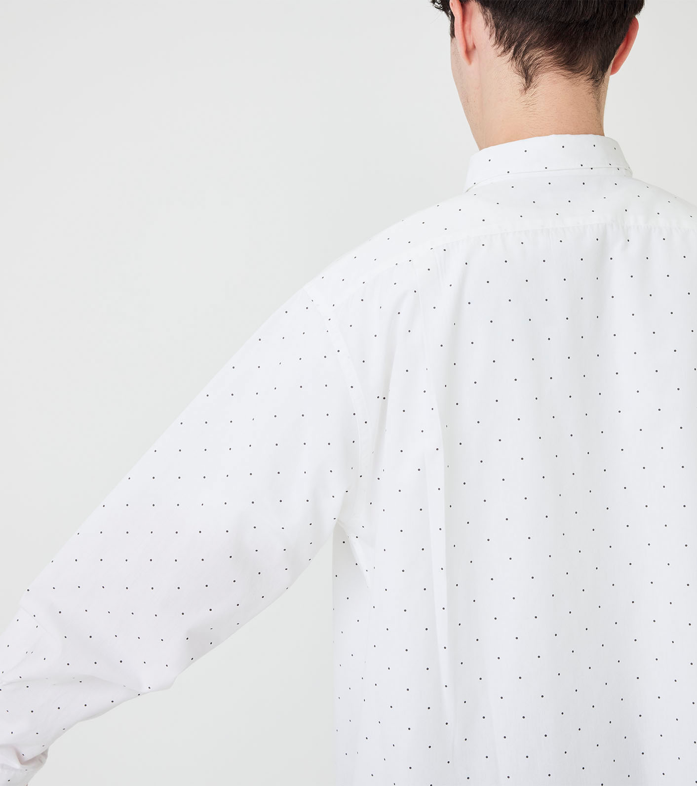 Regular Collar Dot Wind Shirt