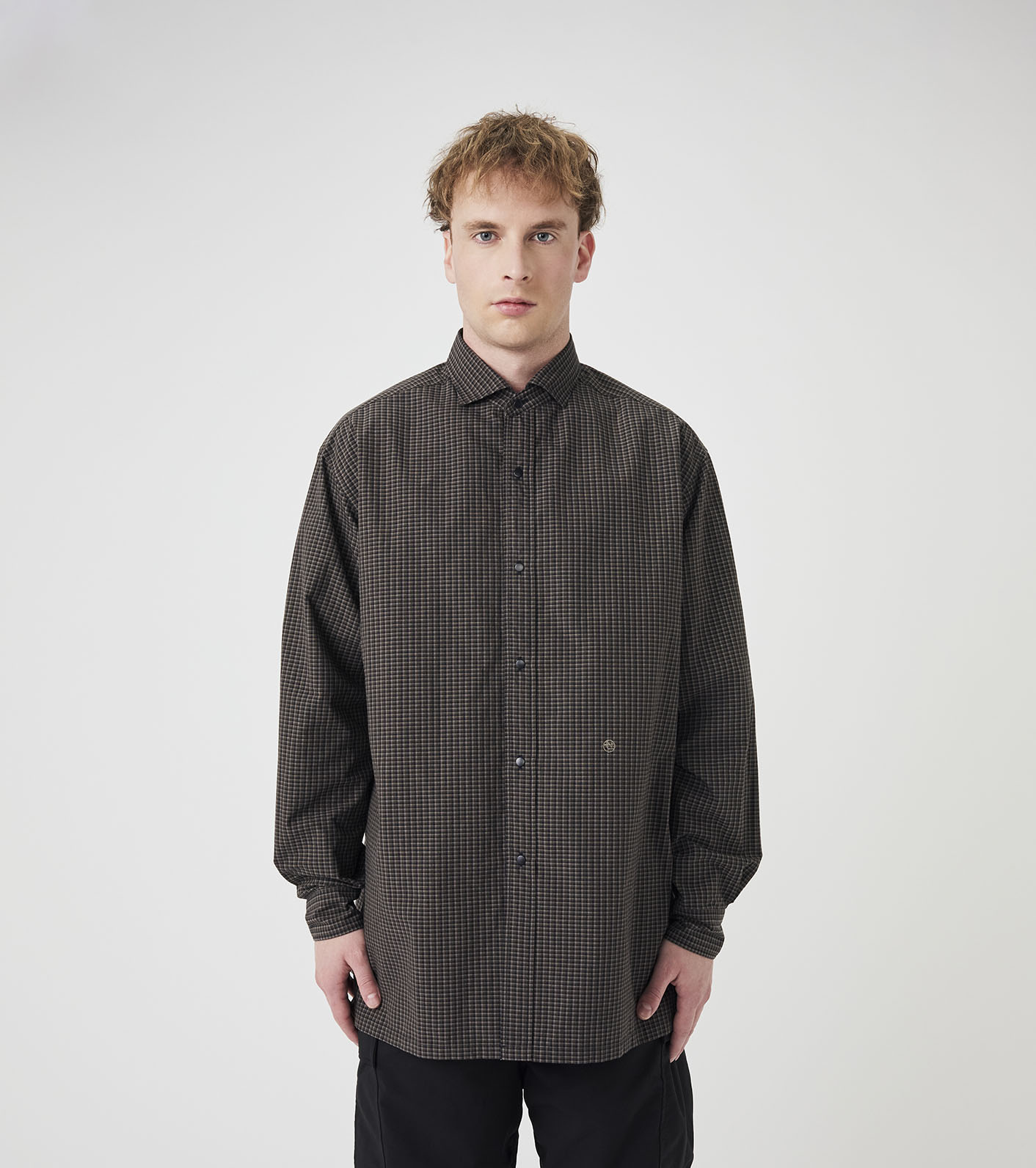 Micro Plaid Wind Shirt
