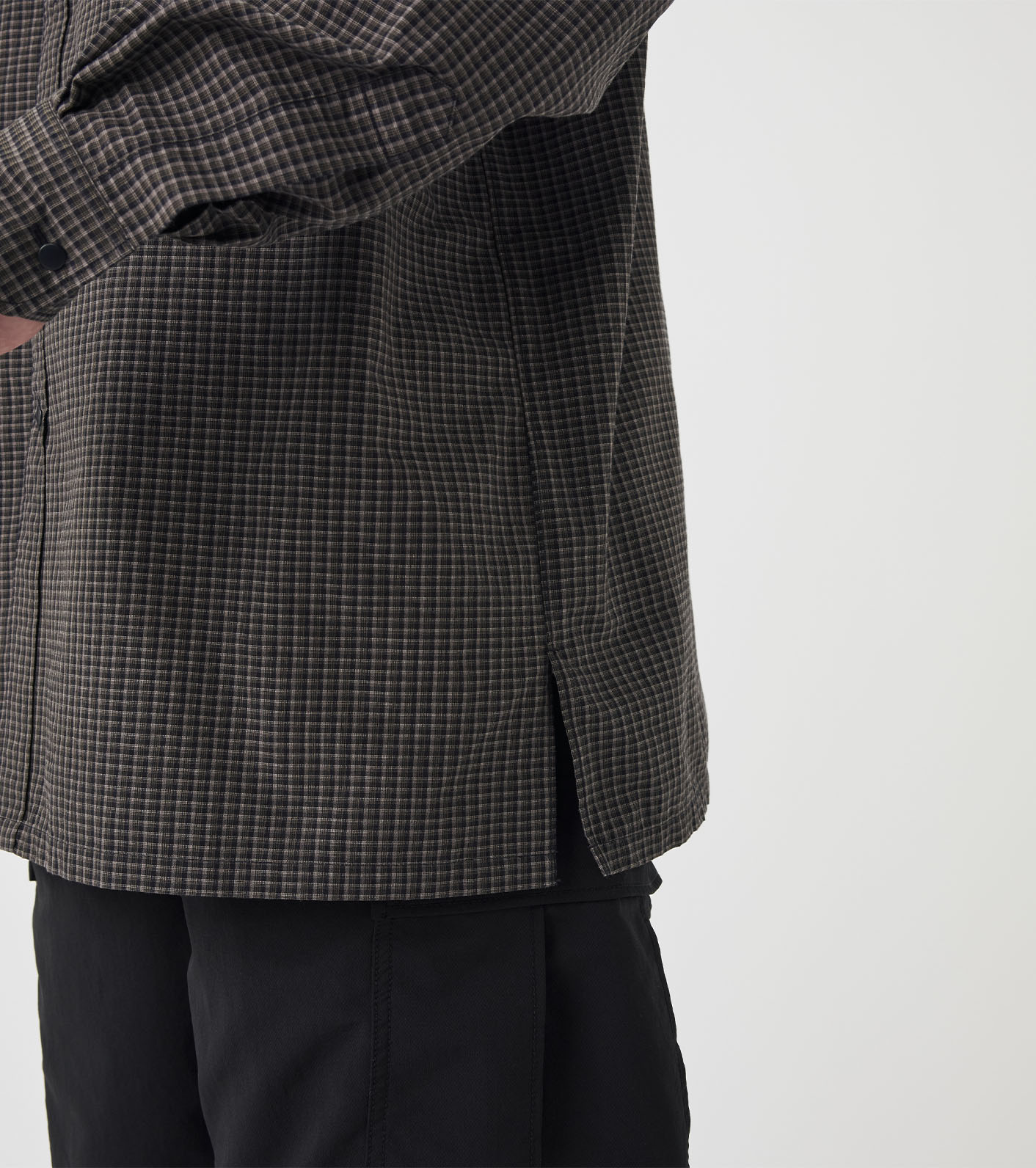 Micro Plaid Wind Shirt