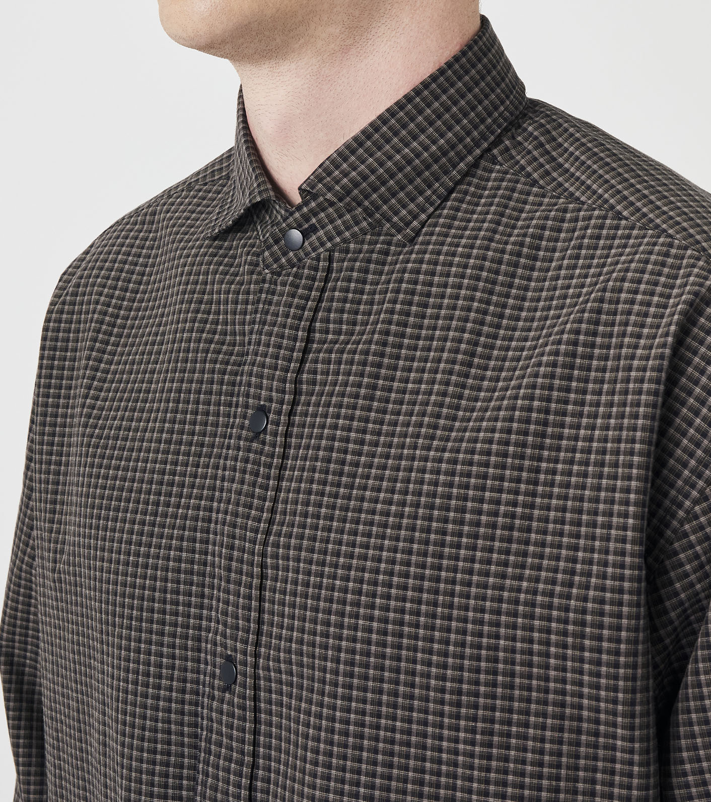 Micro Plaid Wind Shirt