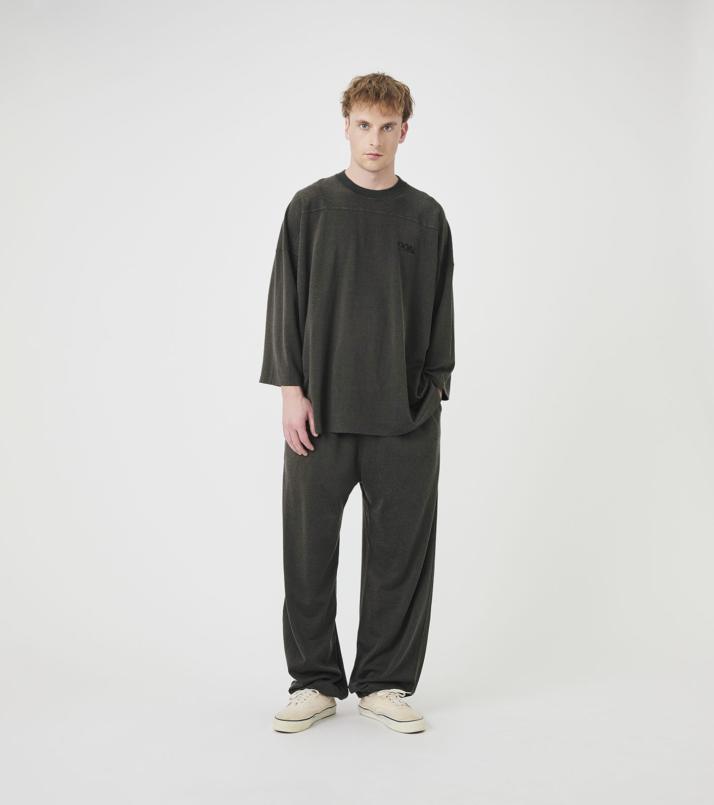 OOAL Rayon Cotton Long Sleeve Tee