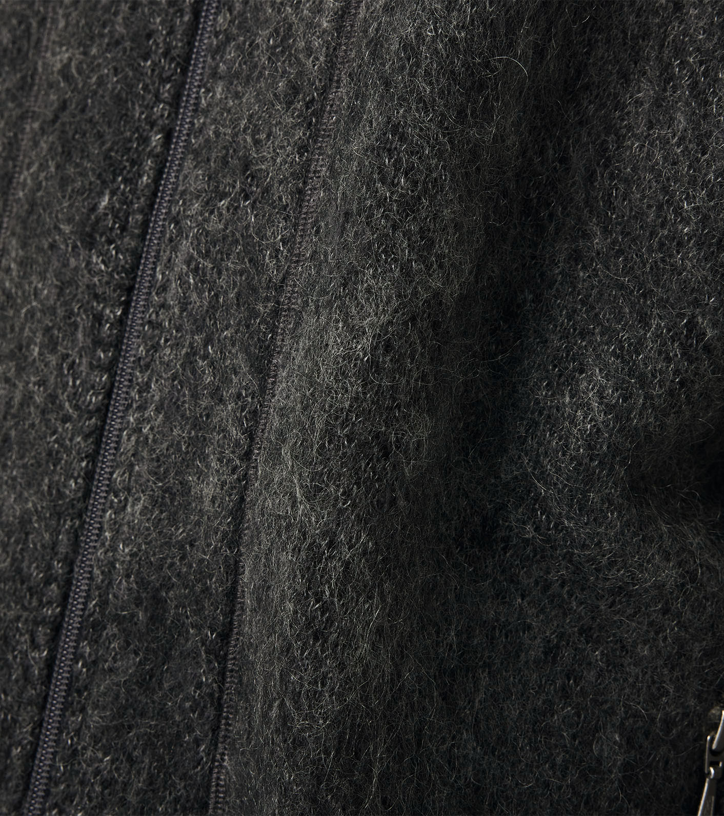 OOAL Zip Up Mohair Vest