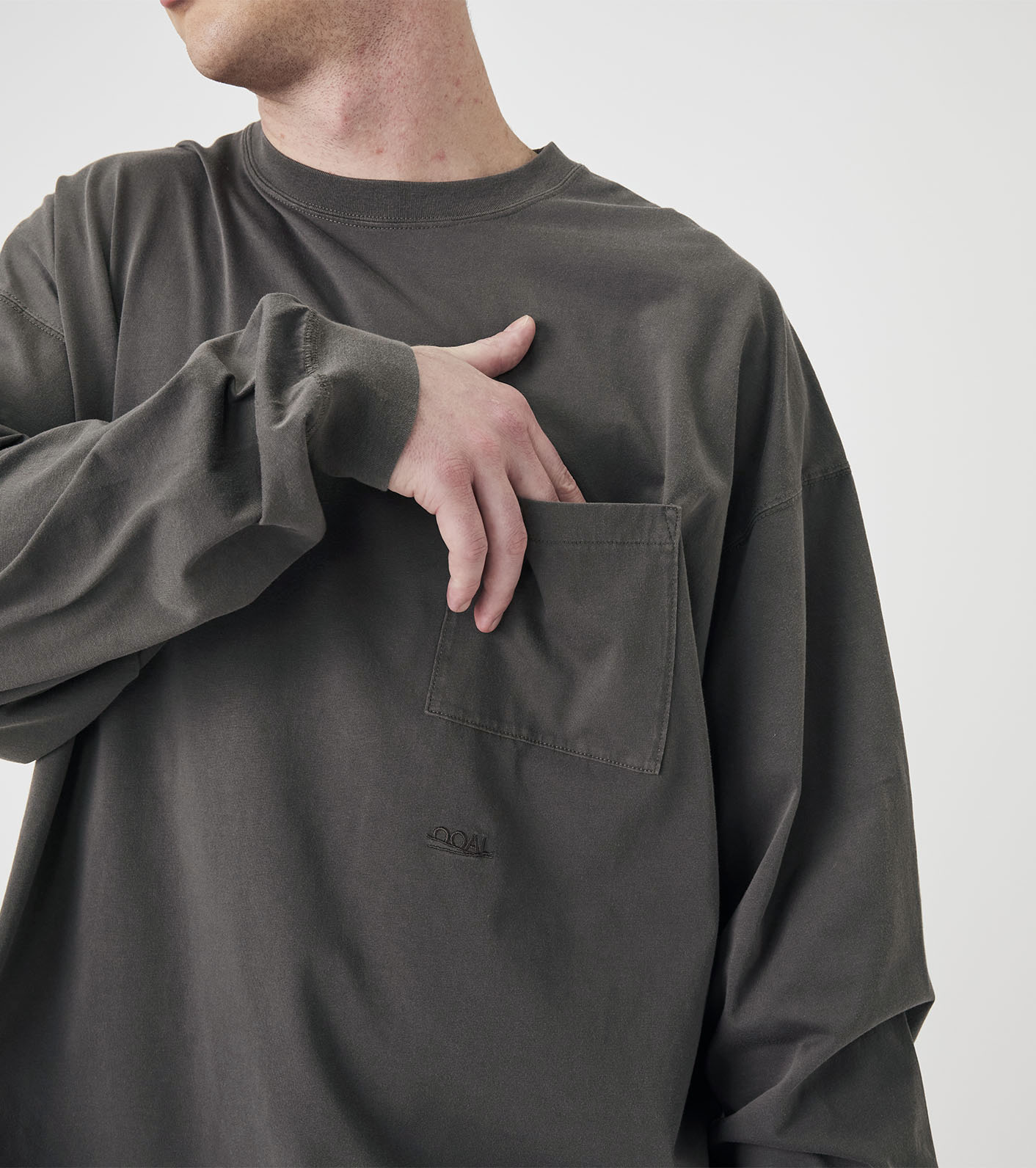 OOAL Long Sleeve Pocket Tee