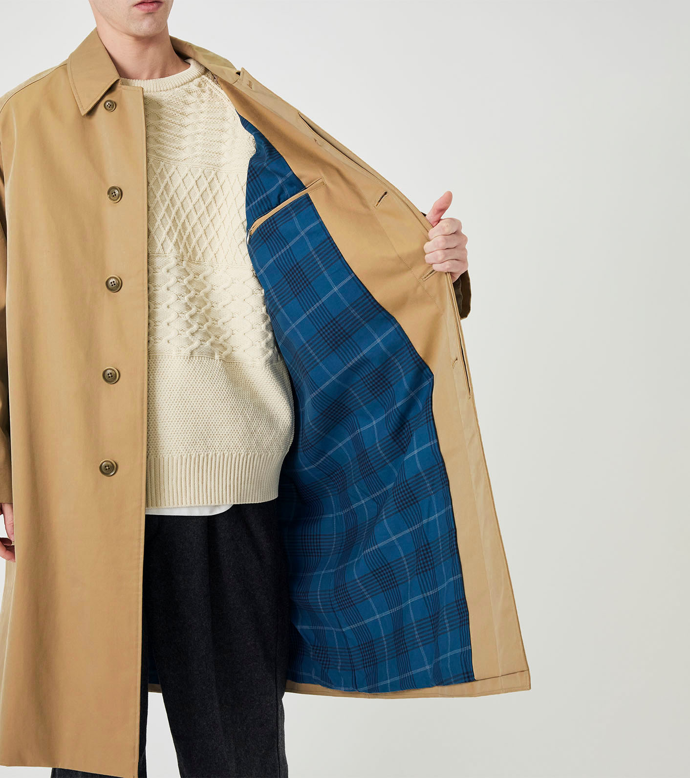 2L Cotton GORE-TEX Balmacaan Coat