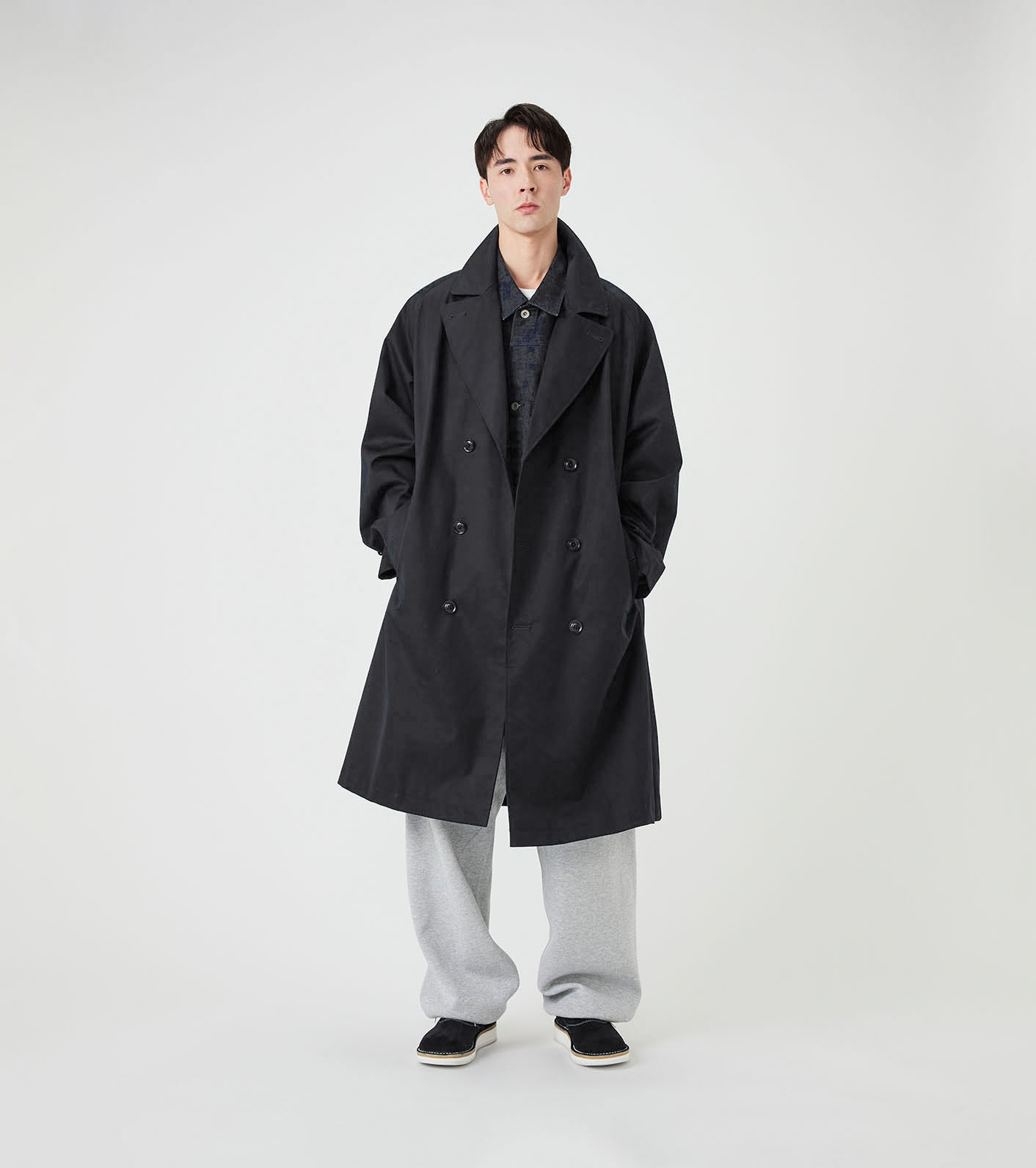 2L Cotton GORE-TEX Double Breasted Coat