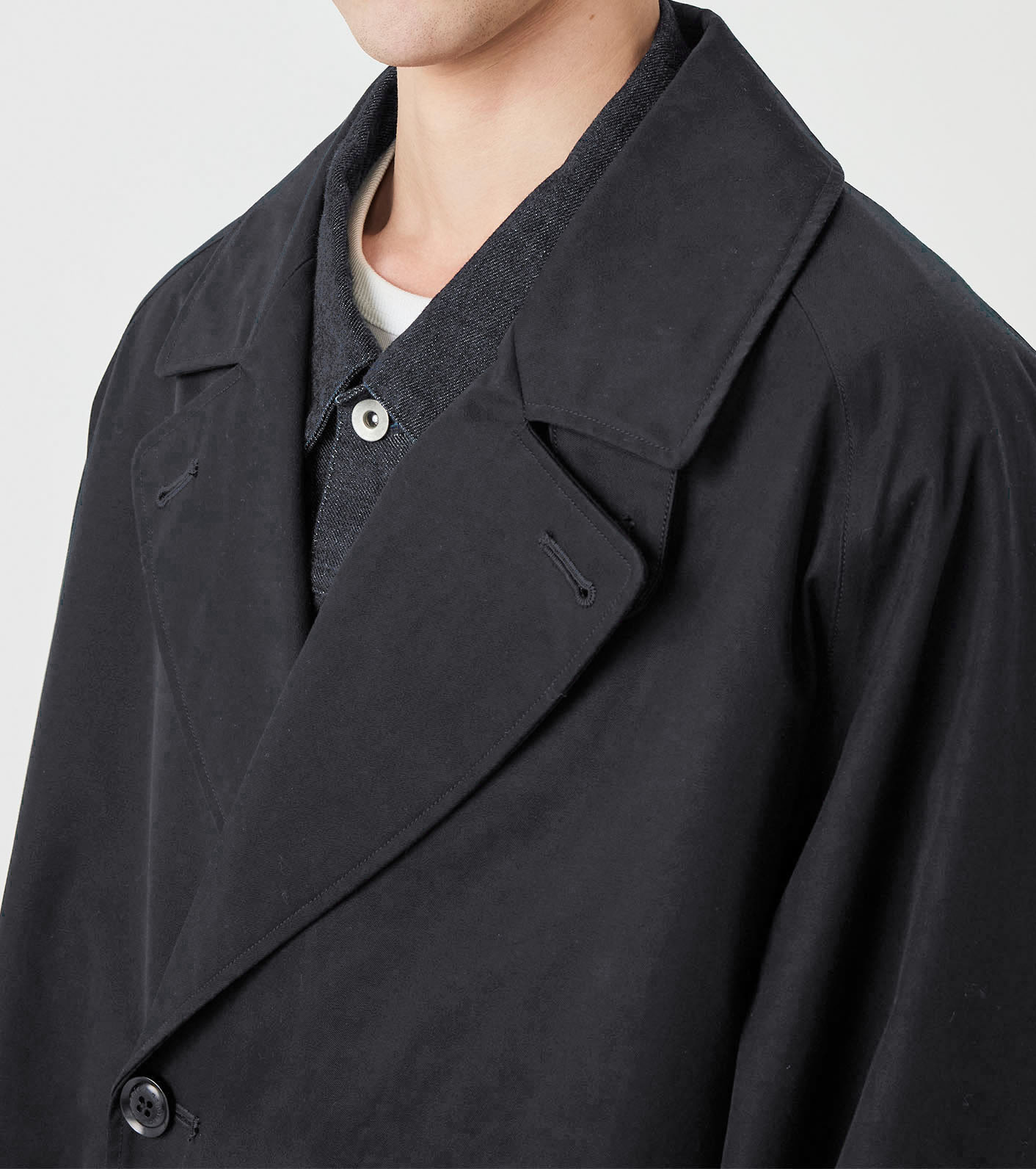 2L Cotton GORE-TEX Double Breasted Coat