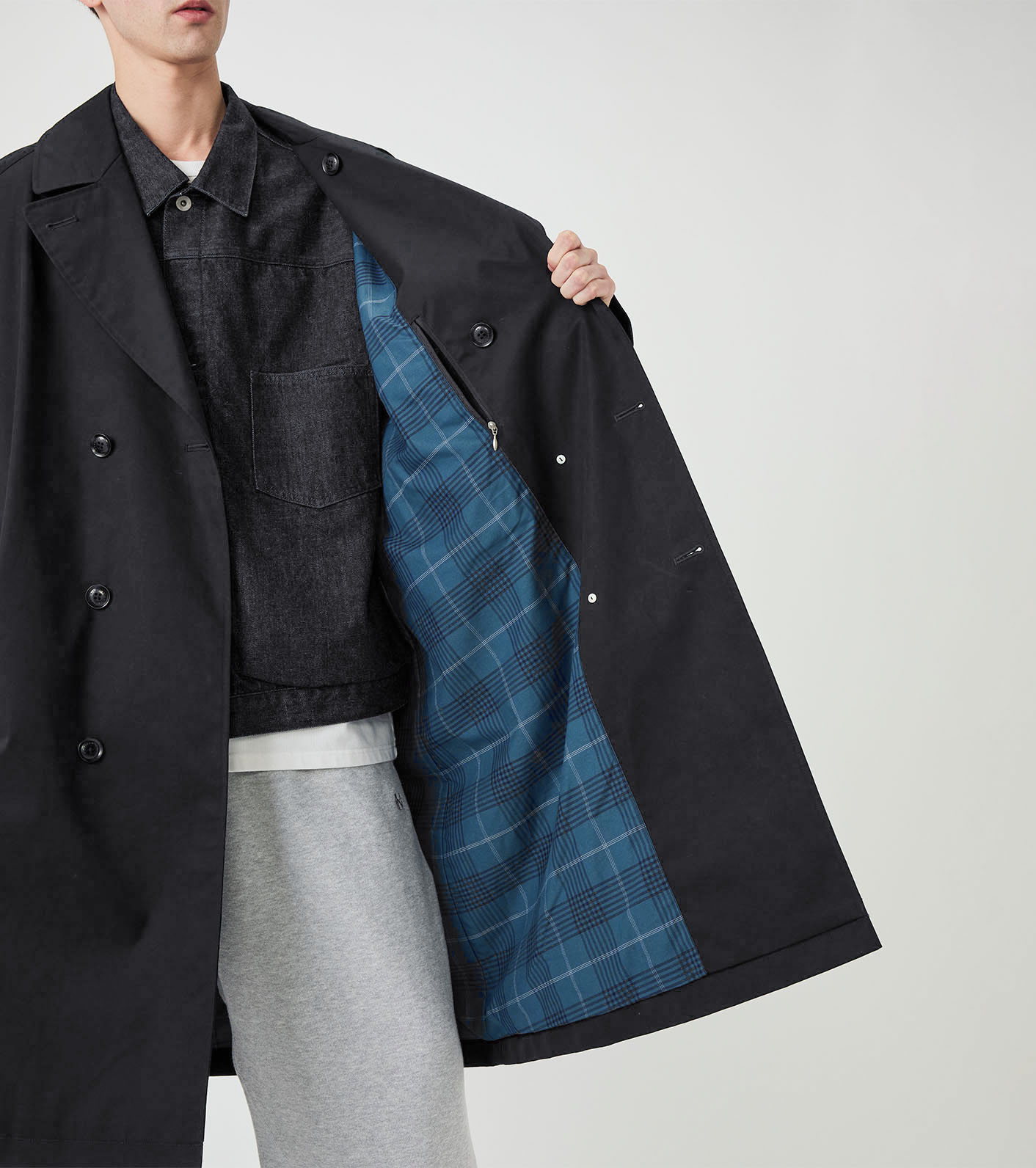 2L Cotton GORE-TEX Double Breasted Coat
