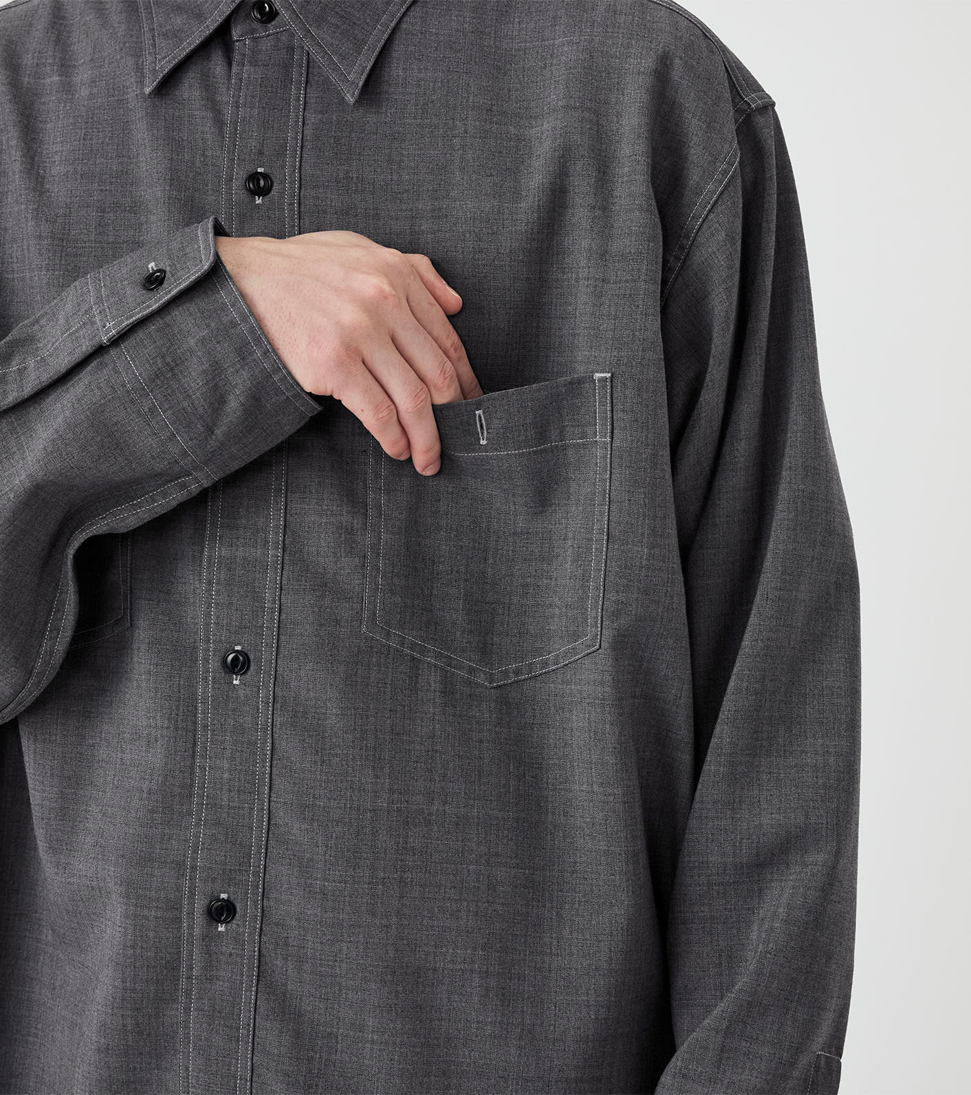 Polyester Wool Field Shirt