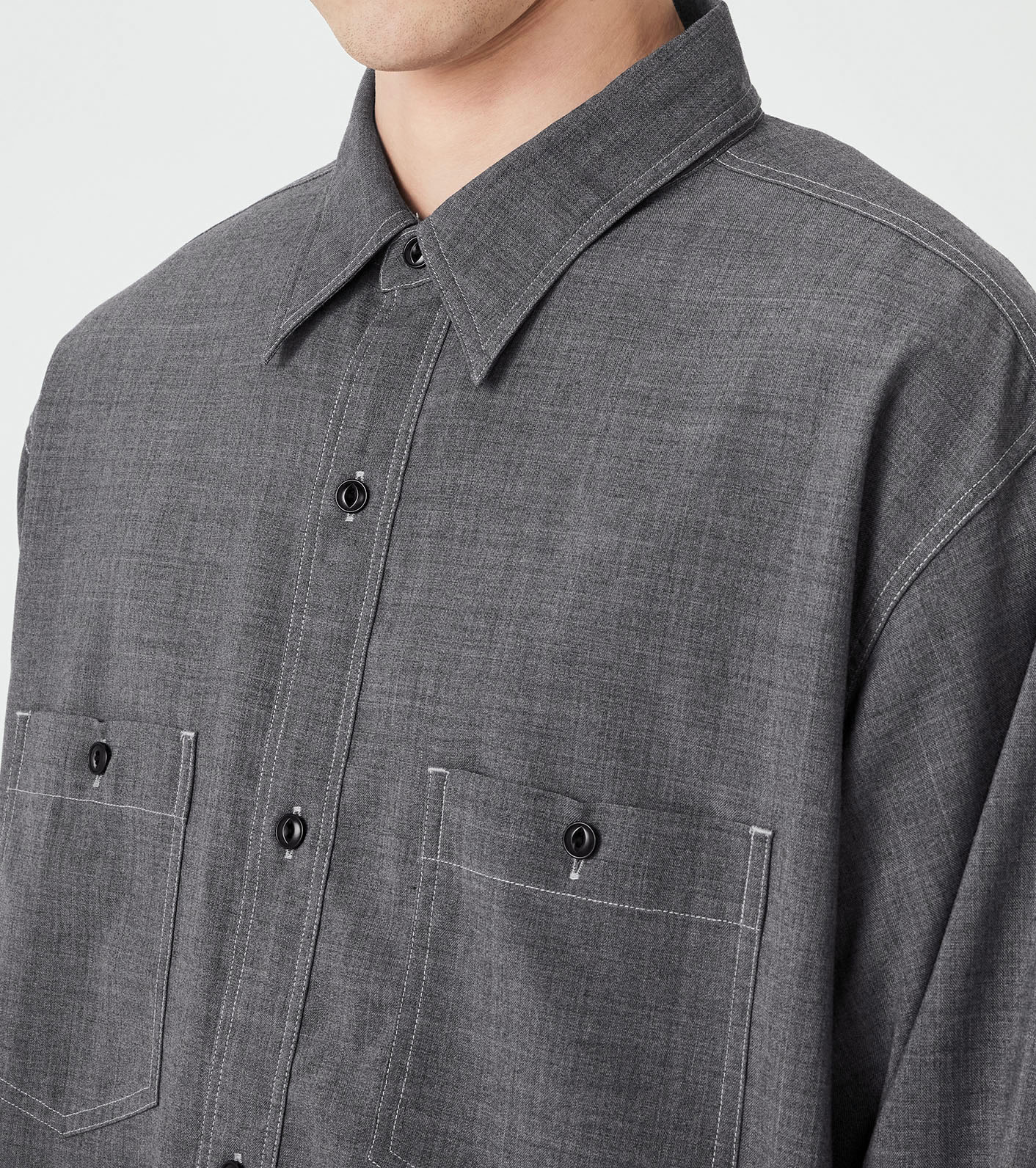 Polyester Wool Field Shirt