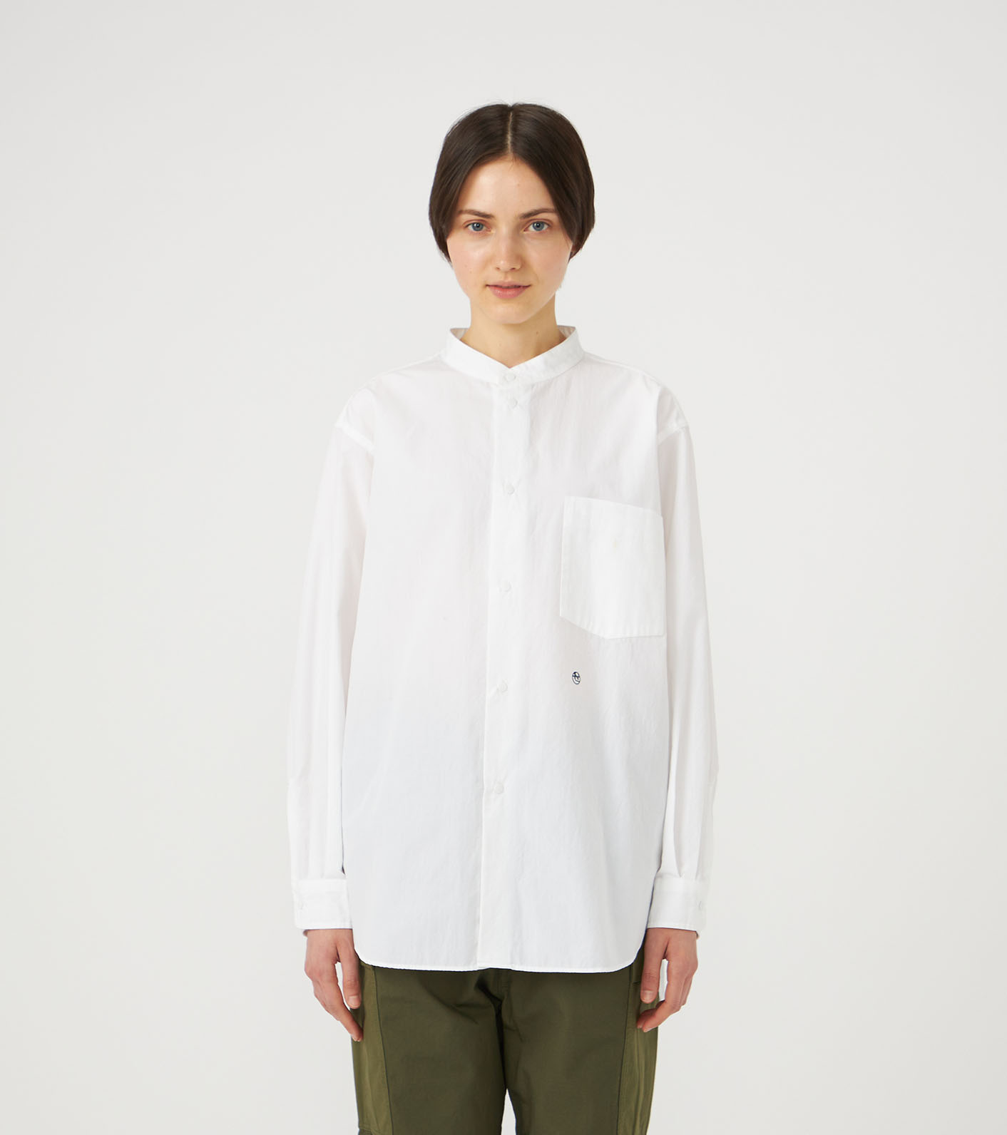 Band Collar Wind Shirt
