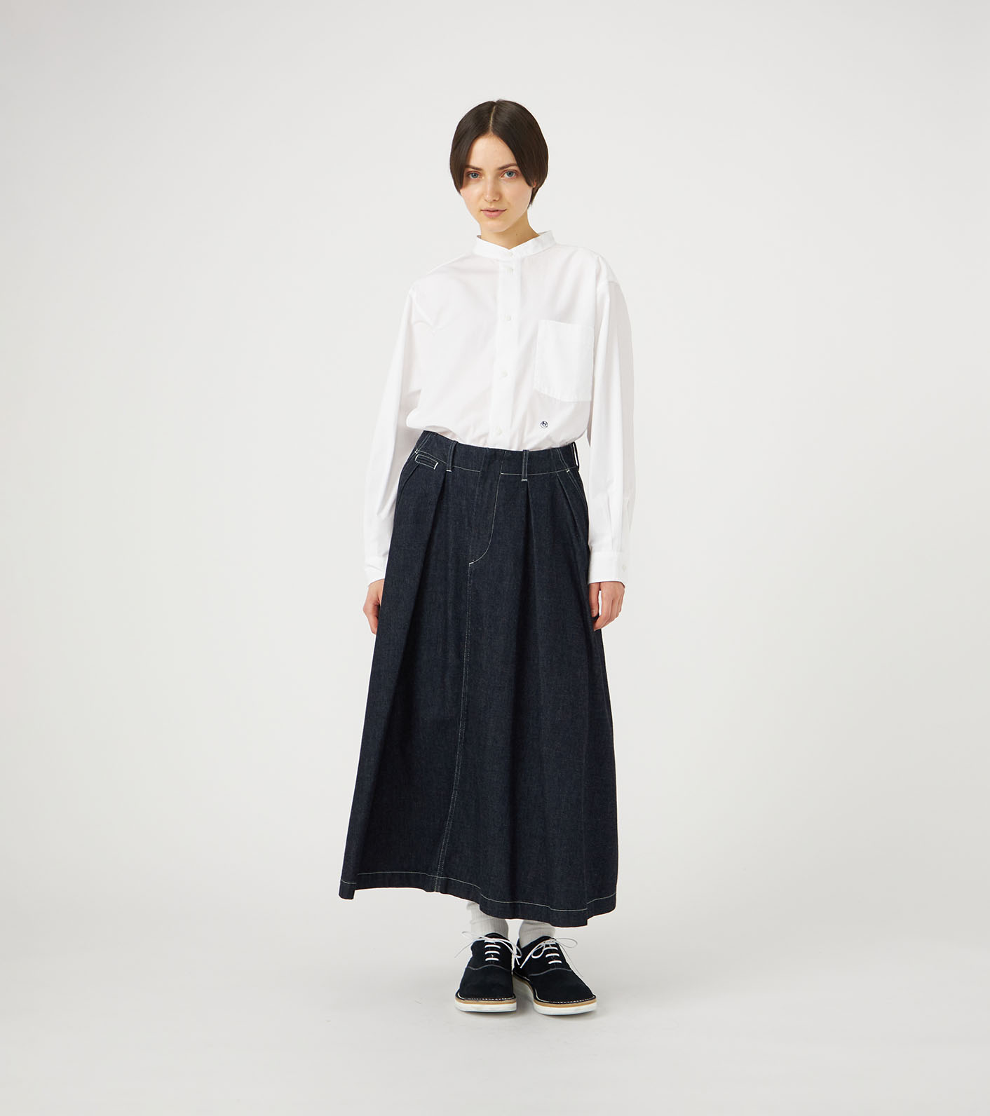 Band Collar Wind Shirt
