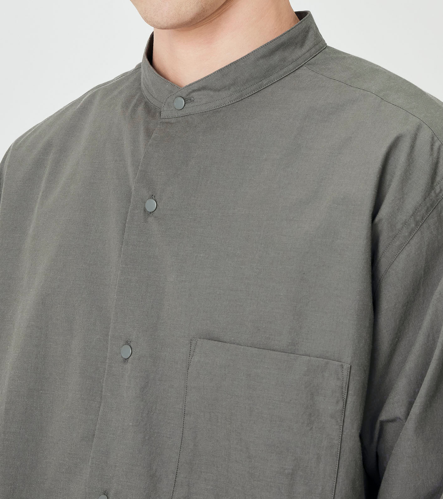 Band Collar Wind Shirt
