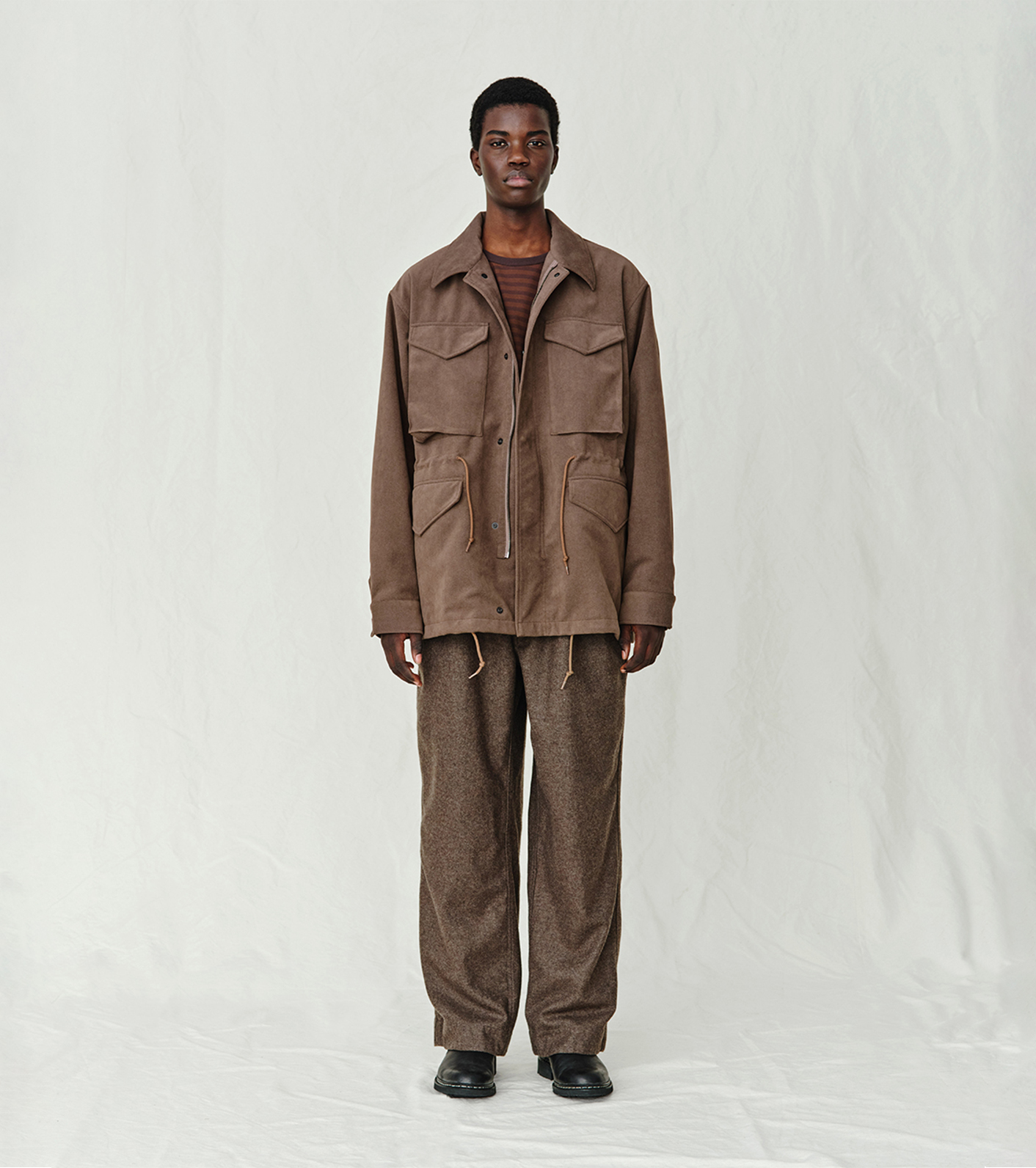 Synthetic Leather Field Jacket