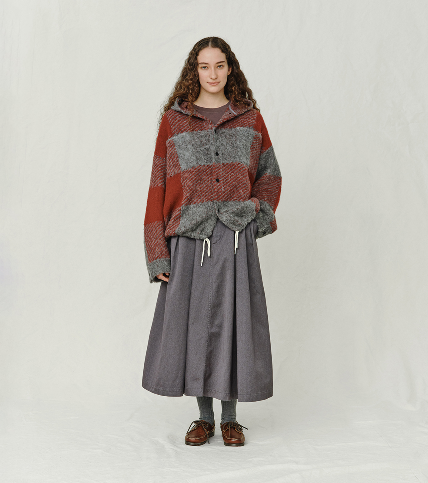 OOAL Mohair Hooded Jacket