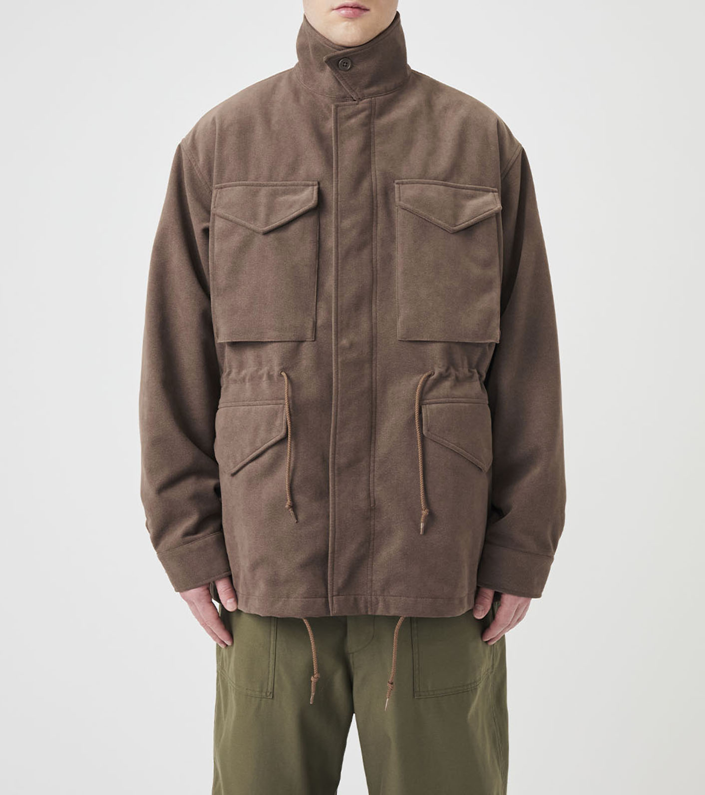 Synthetic Leather Field Jacket
