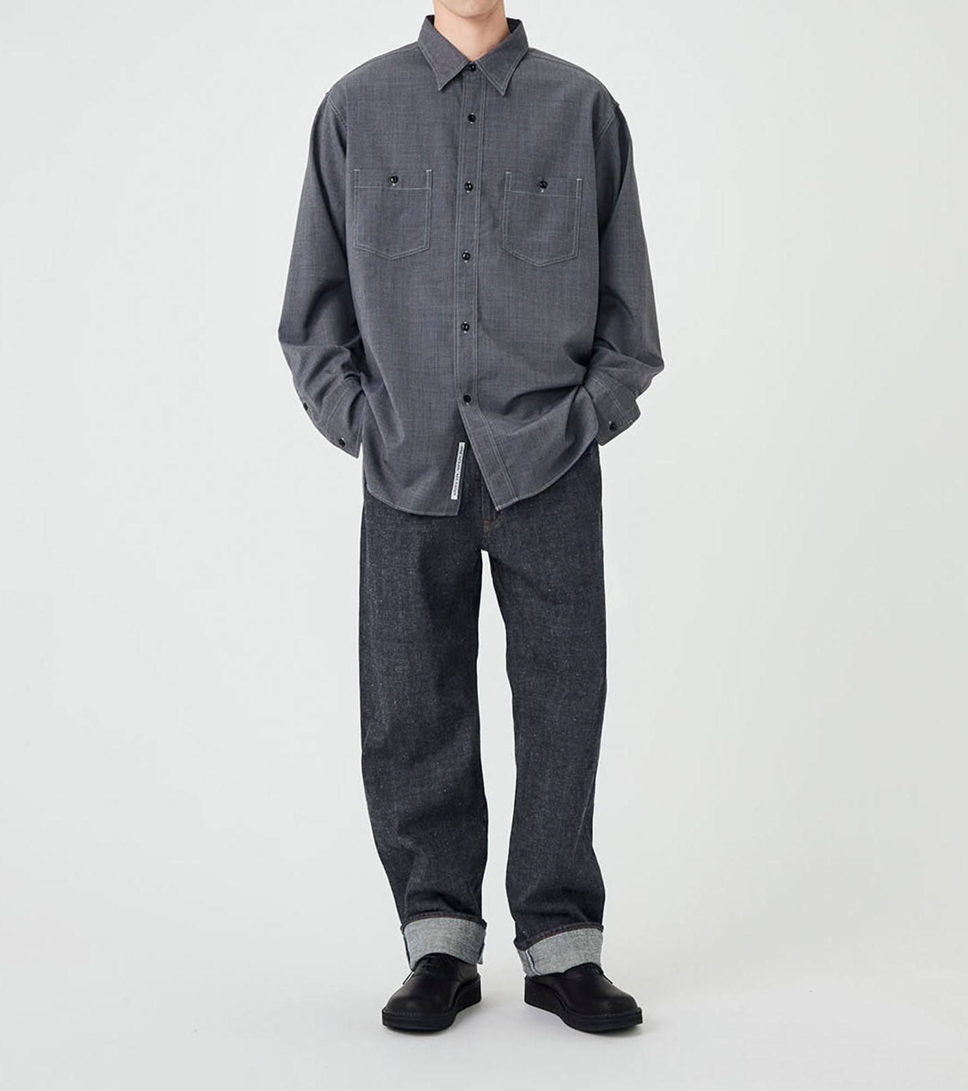 Selvage Denim Straight Pants