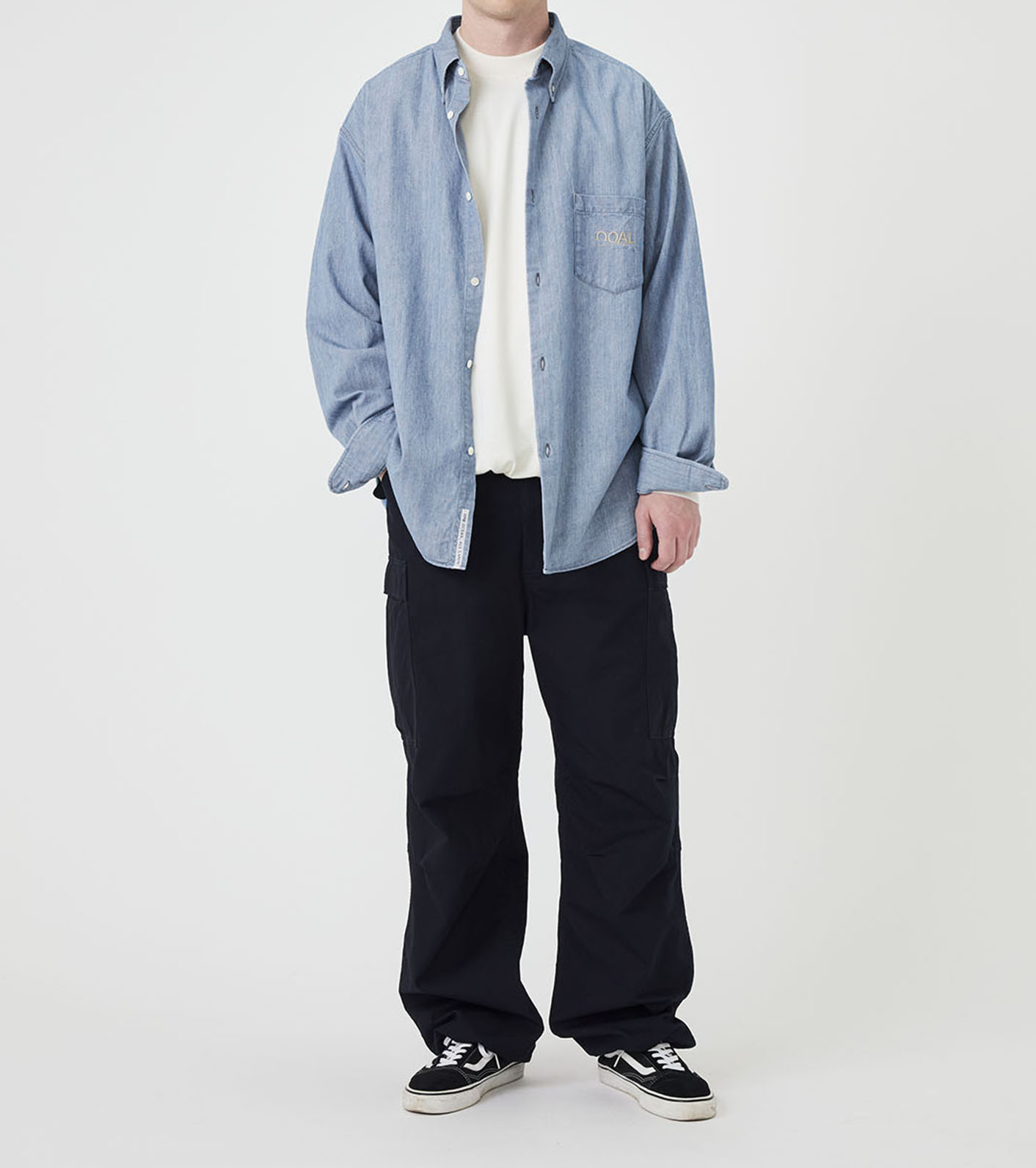 OOAL Button Down Denim Shirt