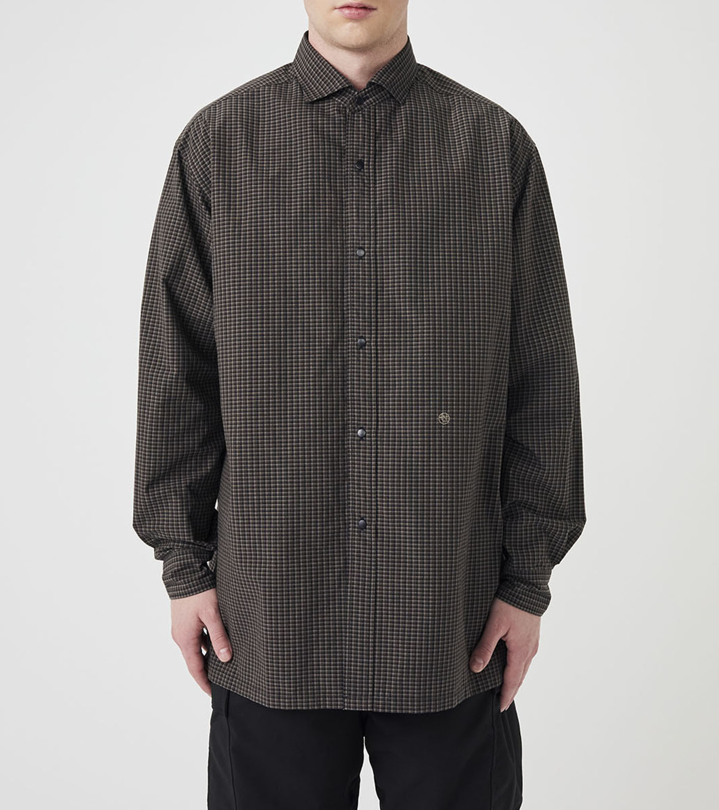 Micro Plaid Wind Shirt