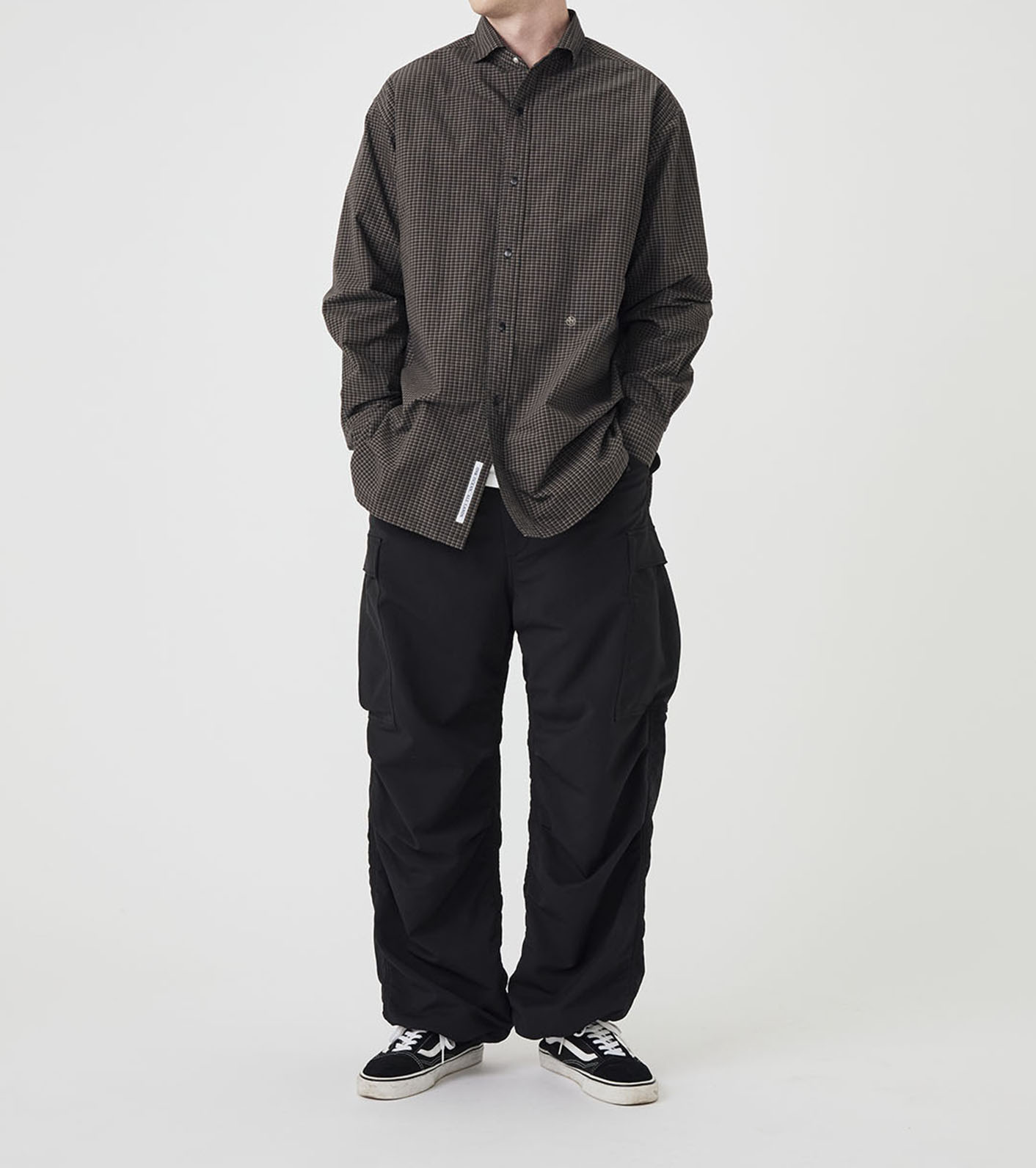 Micro Plaid Wind Shirt