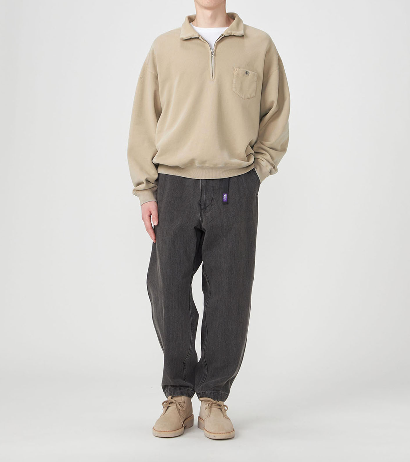 Denim Wide Tapered Field Pants