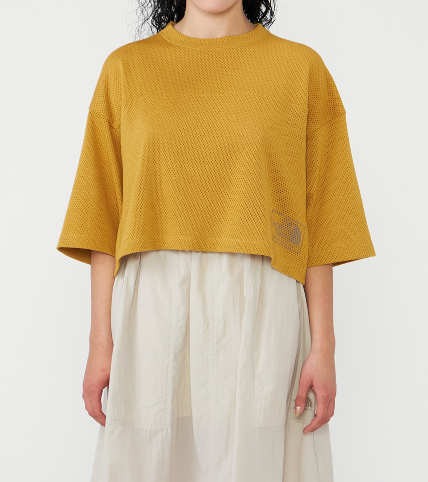 Mesh Field Cropped Tee